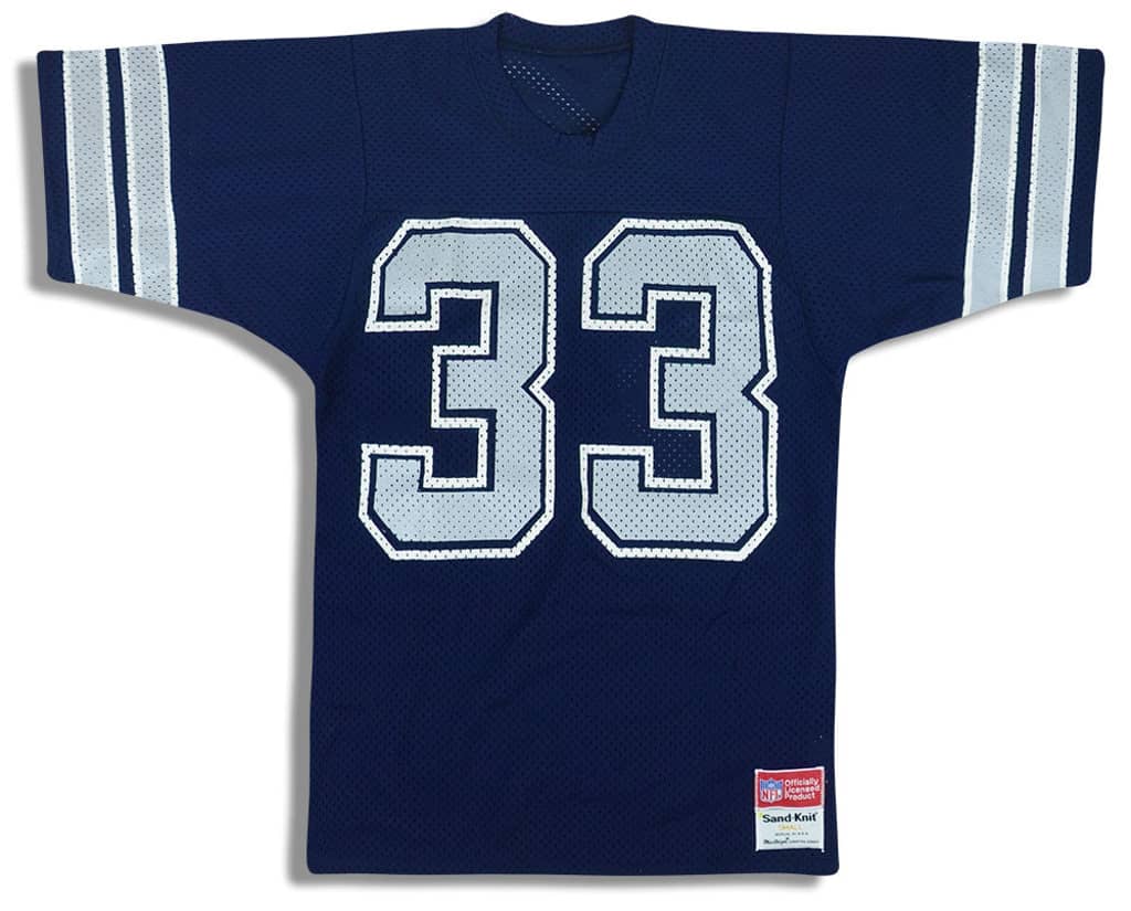 1980s Dallas Cowboys Dorsett #33 MacGregor Sand-Knit Jersey (Home) S