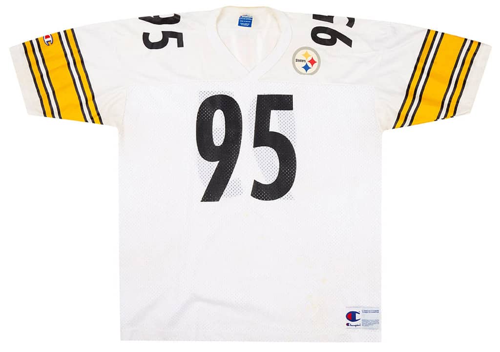 1997 Pittsburgh Steelers Lloyd #95 Champion Jersey (Away) XL