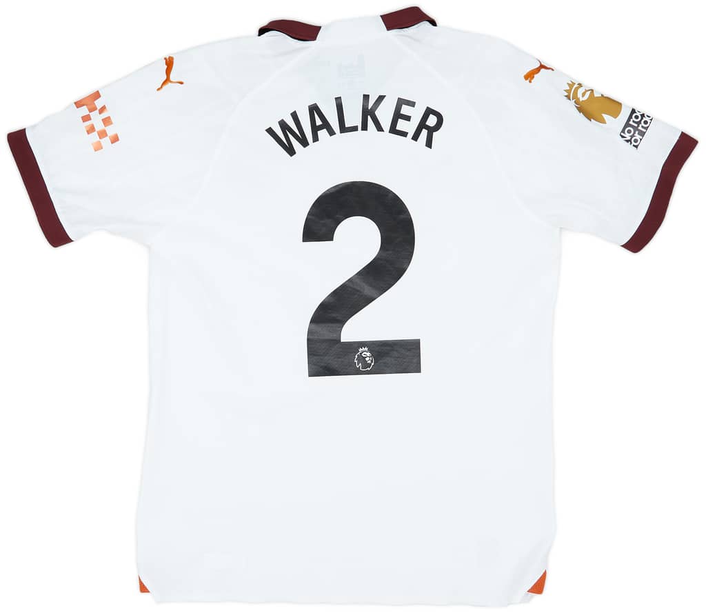 2023-24 Manchester City Match Issue Away Shirt Walker #2