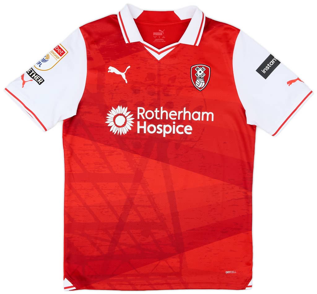 2023-24 Rotherham Match Issue Home Shirt Bramall #3