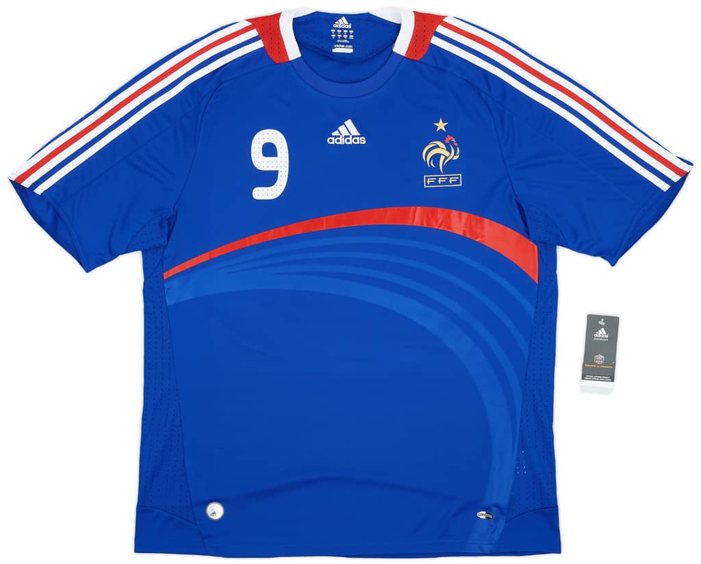 2007-08 France Home Shirt Benzema #9 (XL)