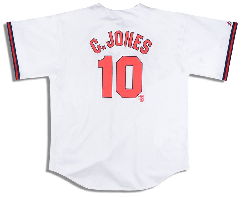2005-09 Atlanta Braves C. Jones #10 Majestic Replica Jersey (Home) XXL