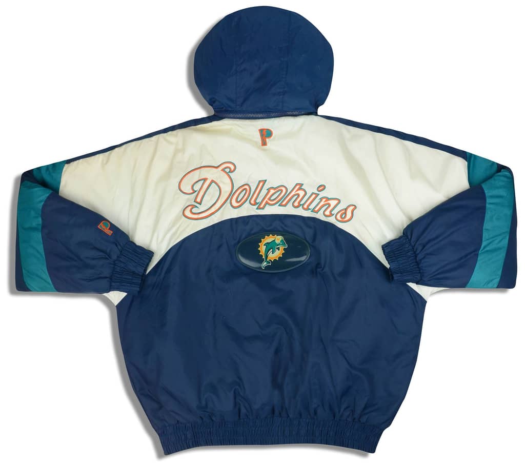 1990s Miami Dolphins Pro Player Rain Coat L