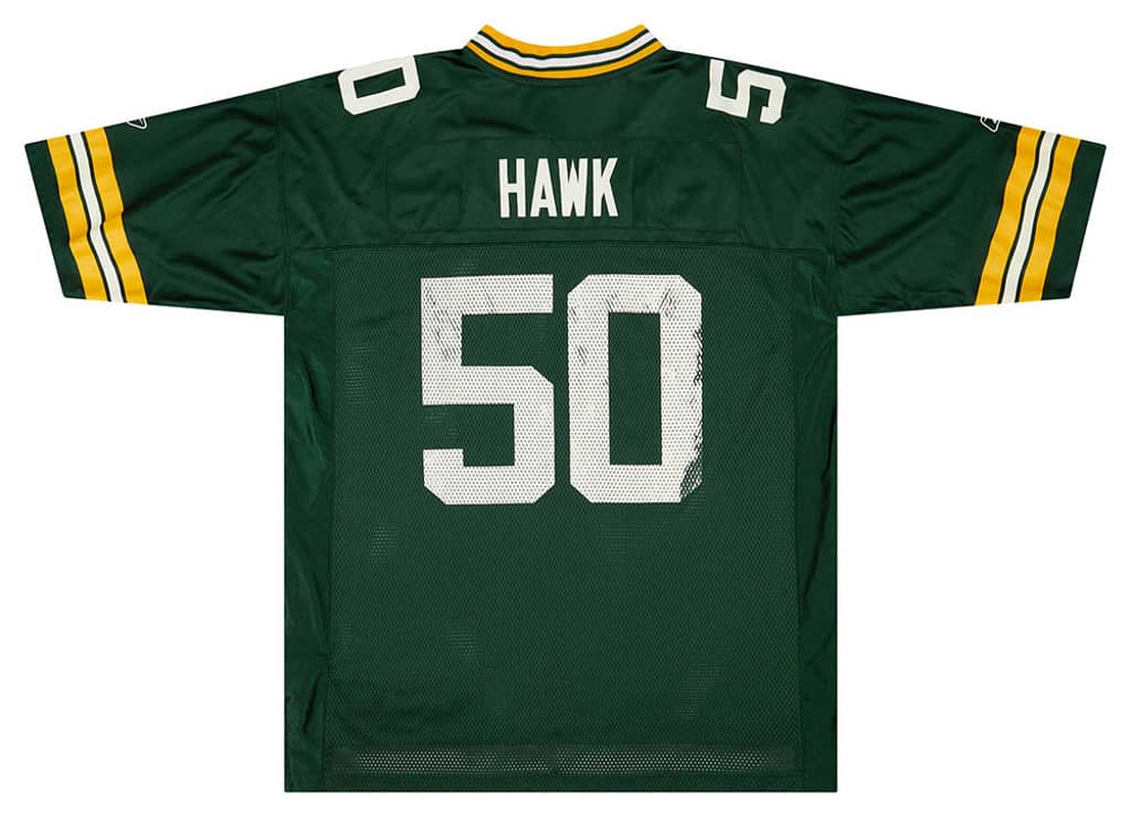2006 Green Bay Packers Hawk #50 Reebok On Field Jersey (Home) XL