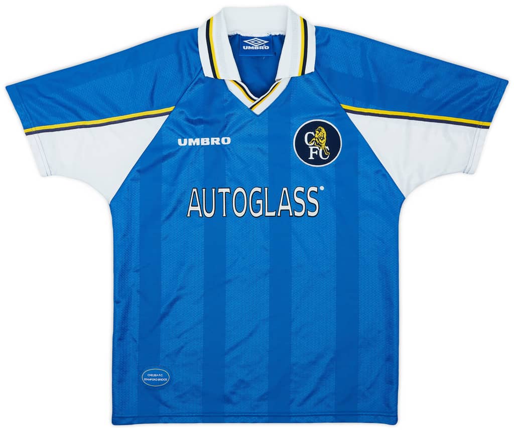1997-99 Chelsea Home Shirt - 8/10 - (XL.Boys)