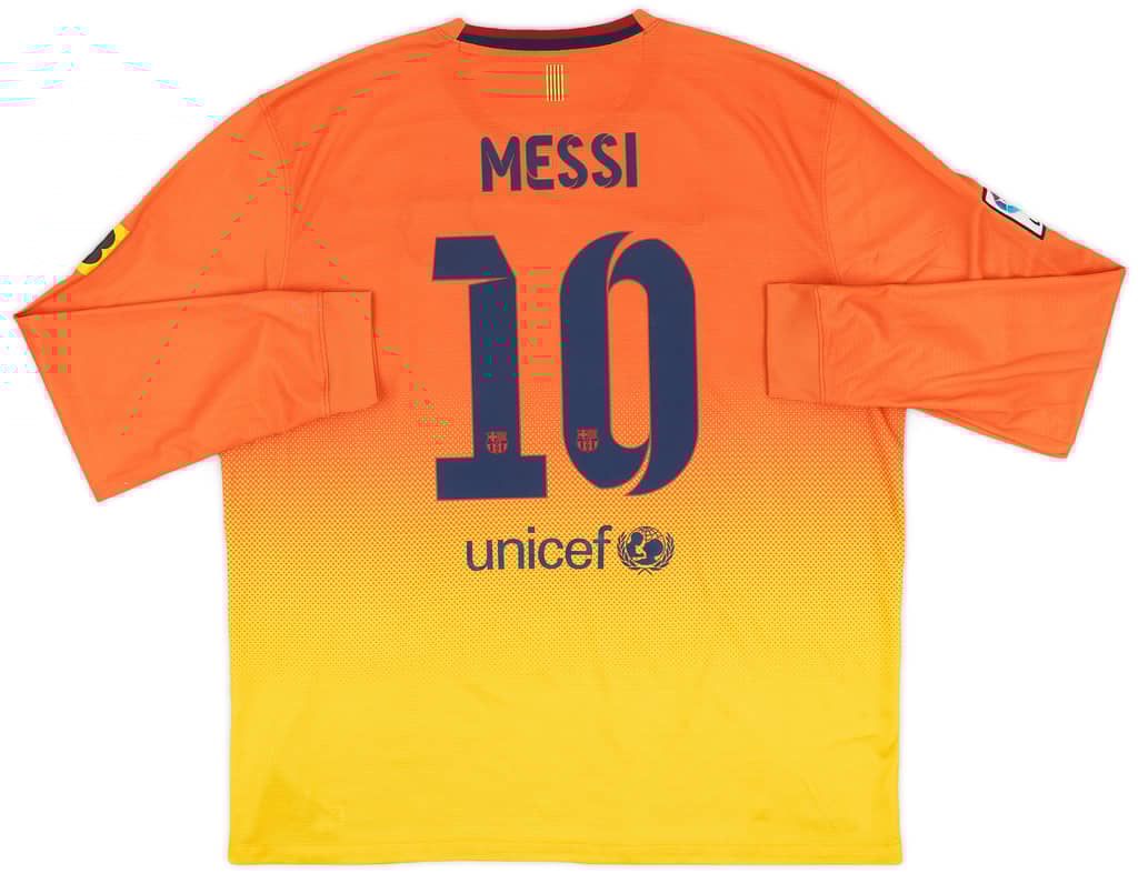 2012-13 Barcelona Away L/S Shirt Messi #10 - 8/10 - (XXL)