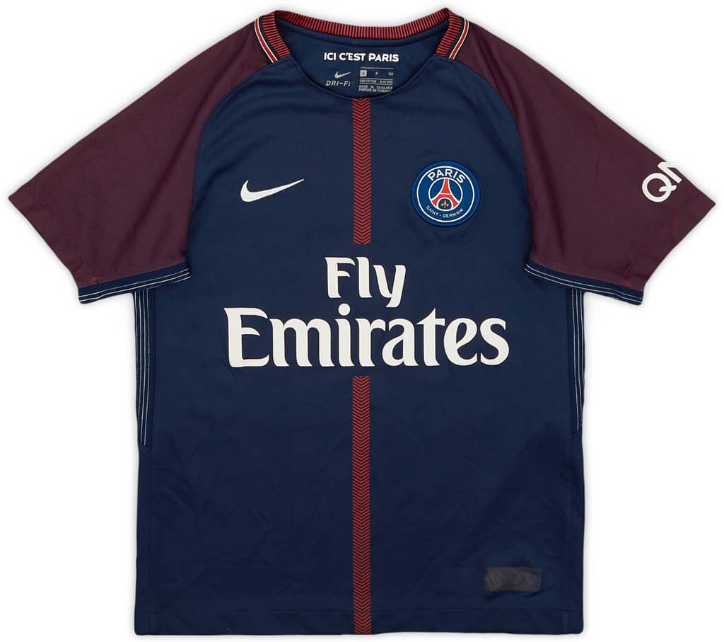 2017-18 Paris Saint-Germain Home Shirt - 7/10 - (S.Boys)