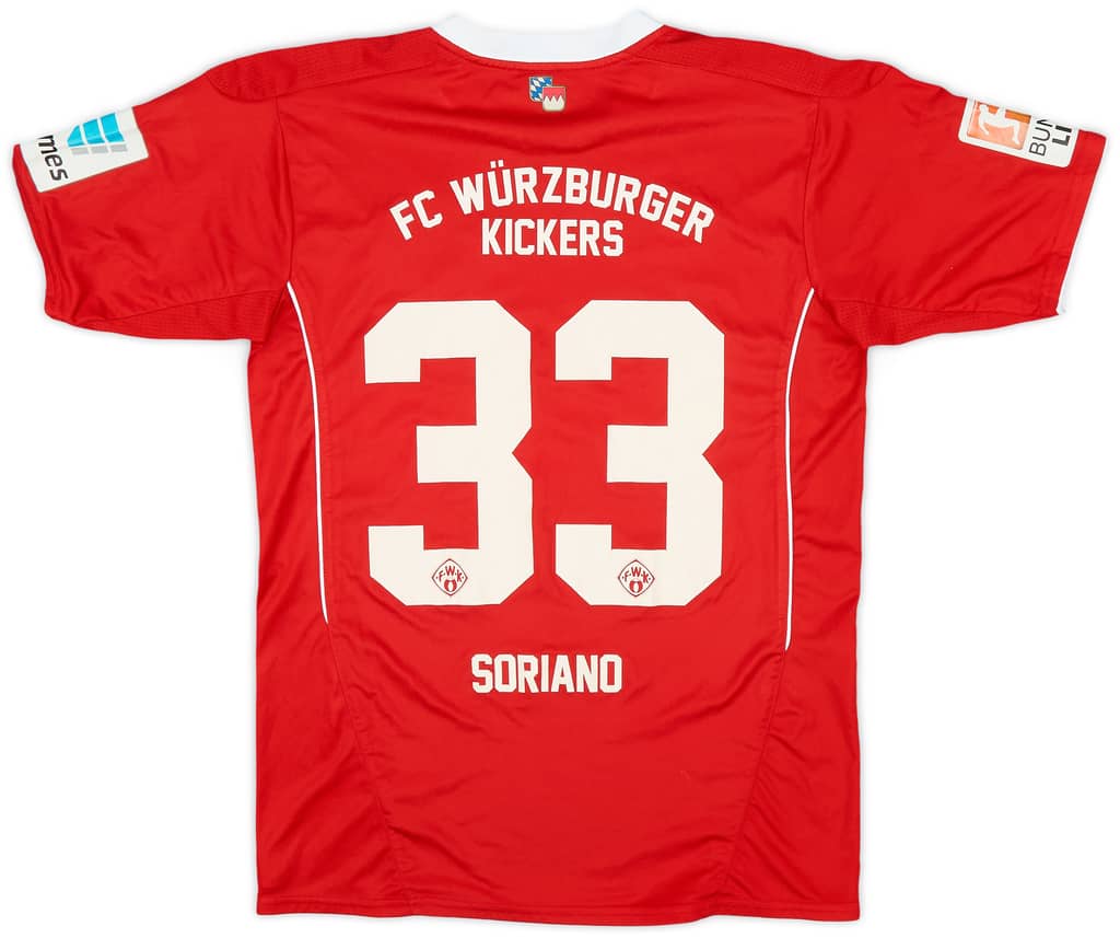 2016-17 Wurzburger Kickers Home Shirt Soriano #33 - 8/10 - (L.Boys)