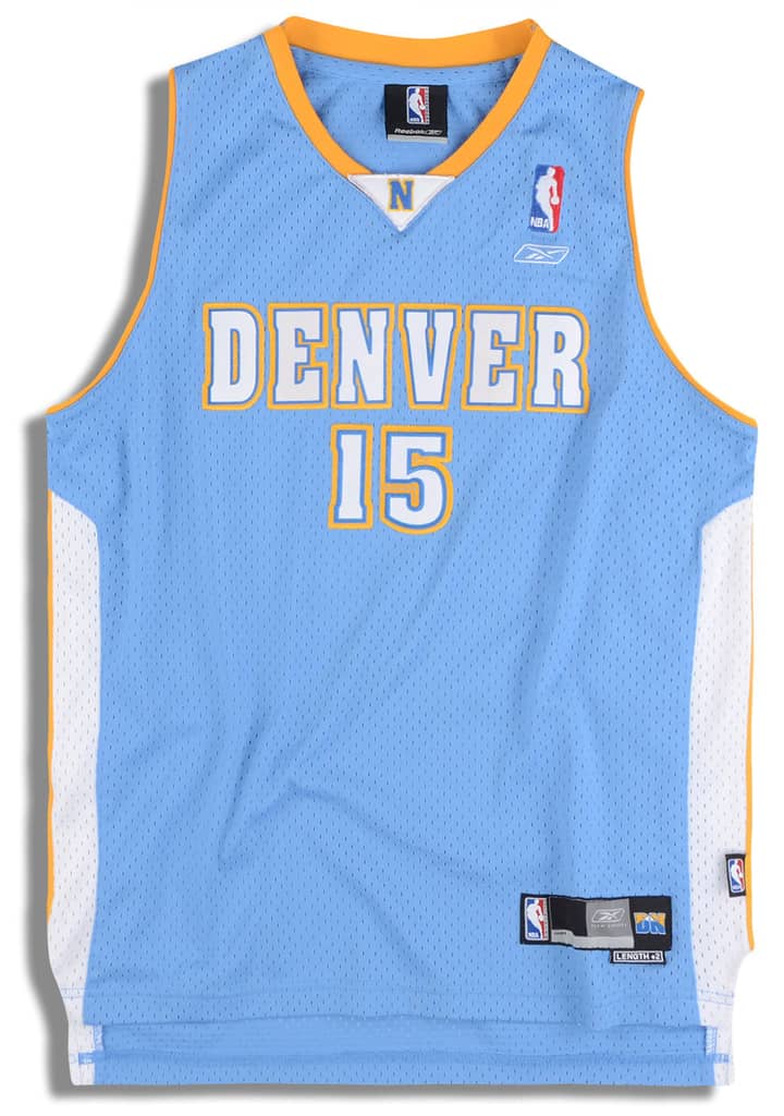 2004-06 Denver Nuggets Anthony #15 Reebok Swingman Jersey (Away) Y