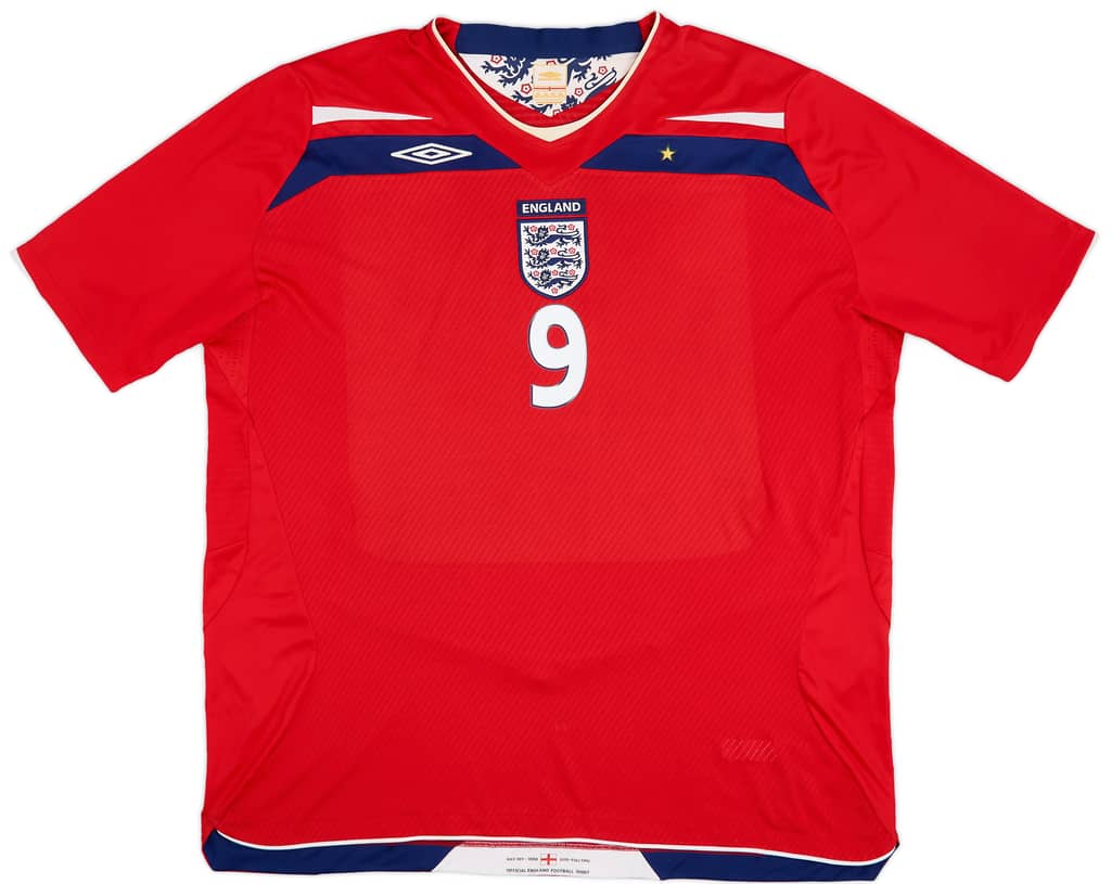 2008-10 England Away Shirt Rooney #9 - 6/10 - (XXL)
