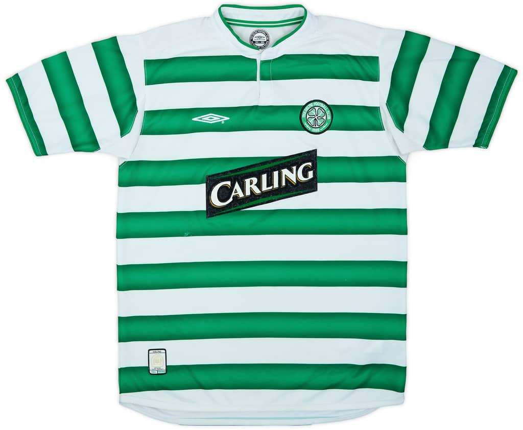 2003-04 Celtic Home Shirt - 8/10 - (XL.Boys)