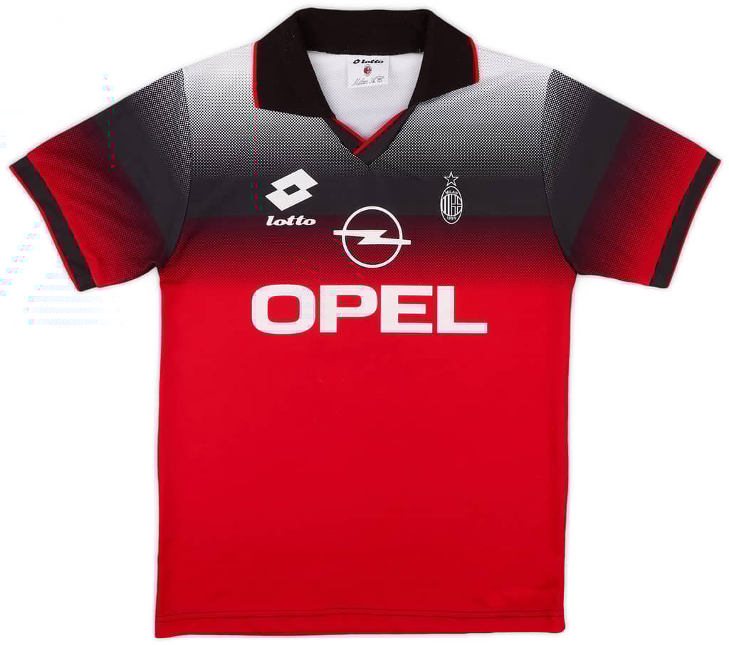 1995-96 AC Milan Lotto Training Shirt - 8/10 - (M)
