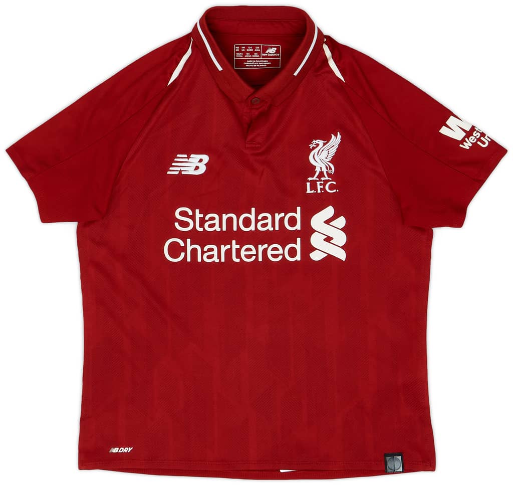 2018-19 Liverpool Home Shirt - 9/10 - (M.Boys)