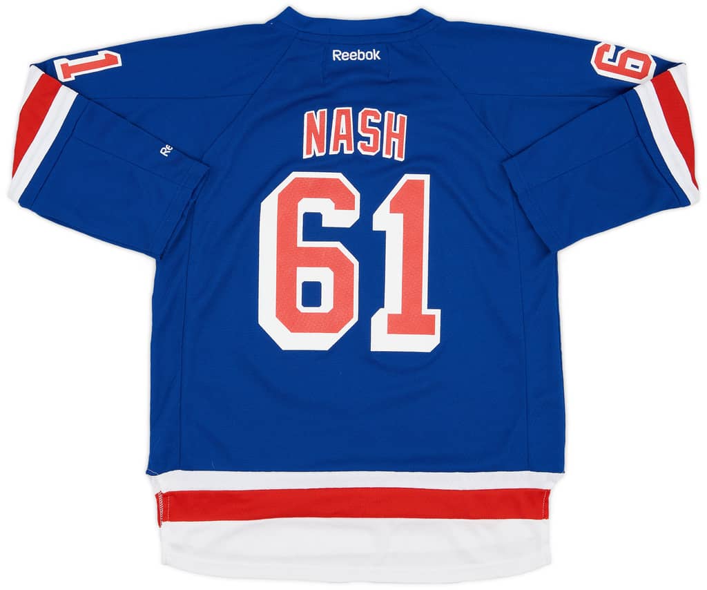2012-17 New York Rangers Nash #61 Reebok Replica Home Jersey - 9/10 - (XL.Boys)