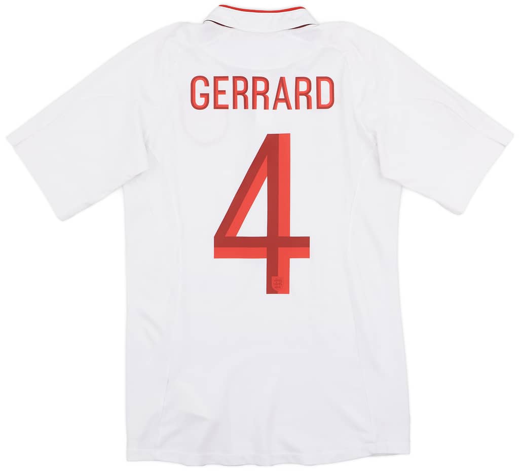 2012-13 England Home Shirt Gerrard #4 - 8/10 - (XS)