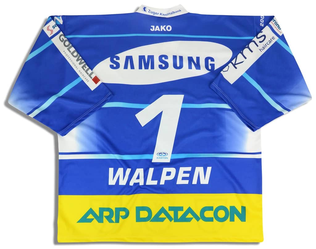 2005-06 EV Zug Walpen #1 TFS Jersey (Home) XL