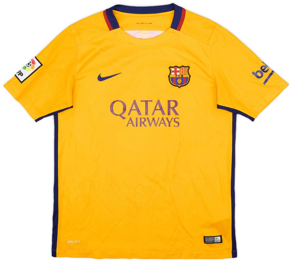 2015-16 Barcelona Away Shirt - 8/10 - (XL.Boys)