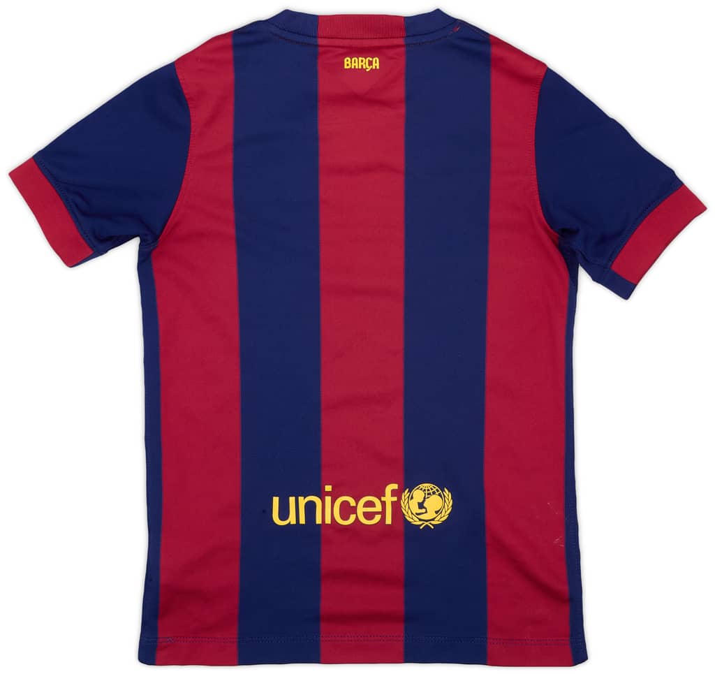 2014-15 Barcelona Home Shirt - 7/10 - (S.Boys)