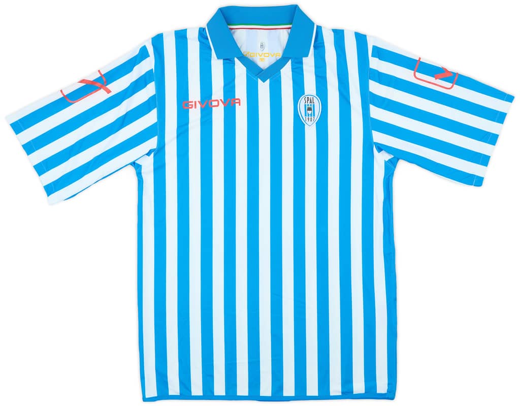 2011-12 SPAL Home Shirt - 8/10 - (XL)