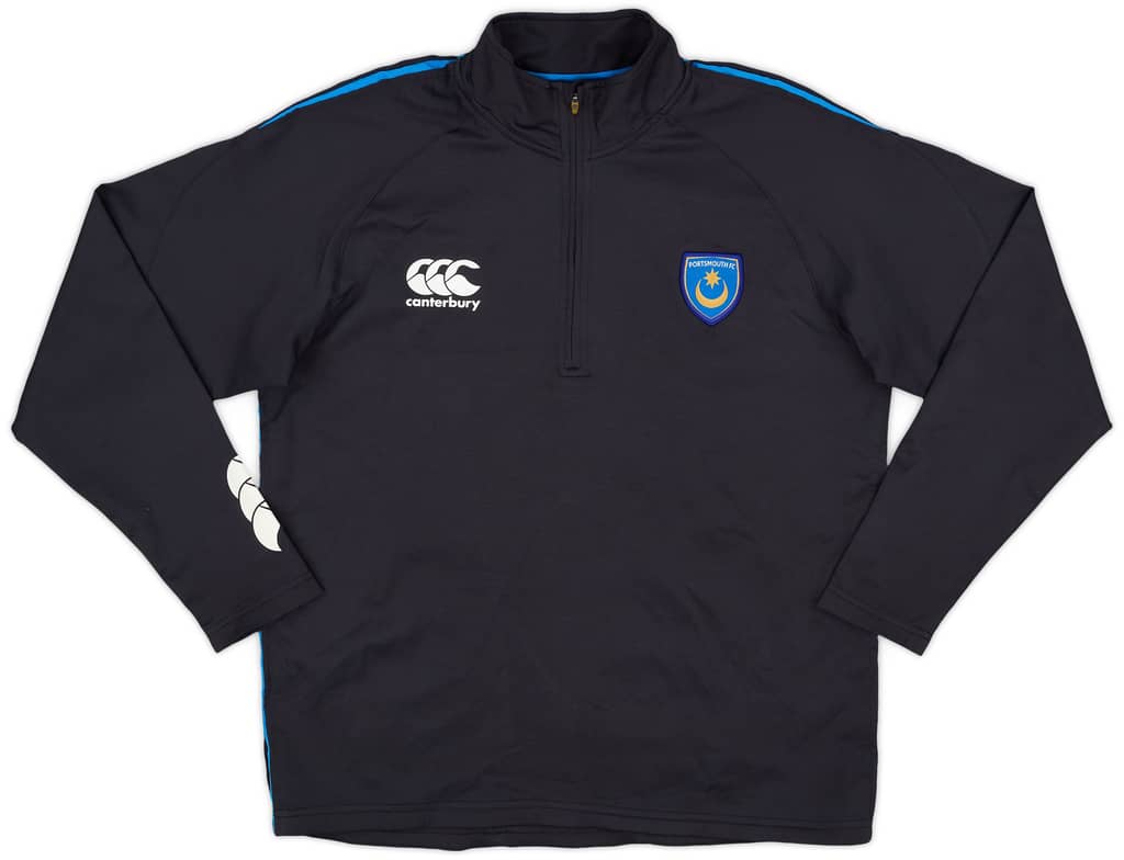 2007-09 Portsmouth Canterbury 1/4 Zip Sweat Top - 9/10 - (M)