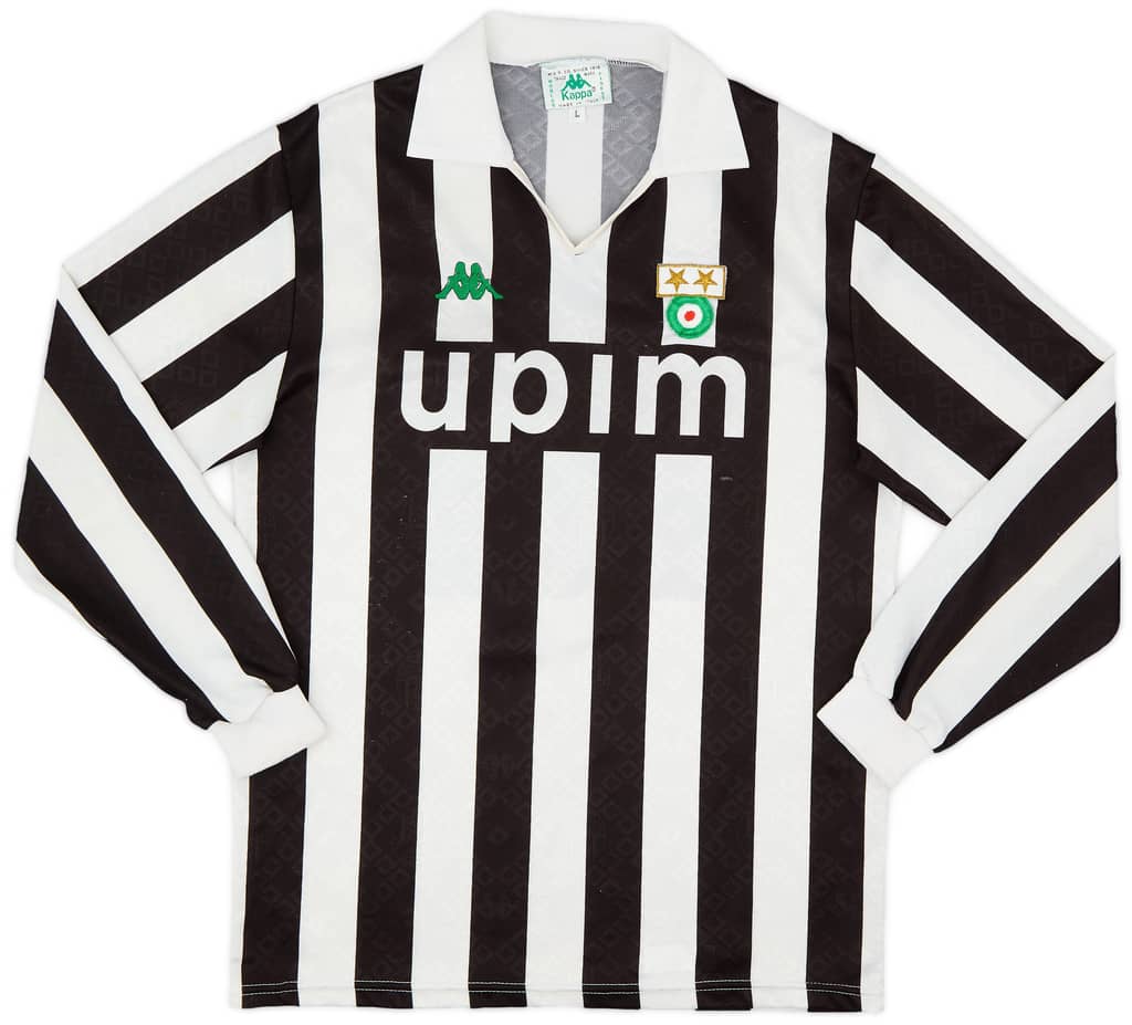 1991-92 Juventus Home L/S Shirt - 5/10 - (L)