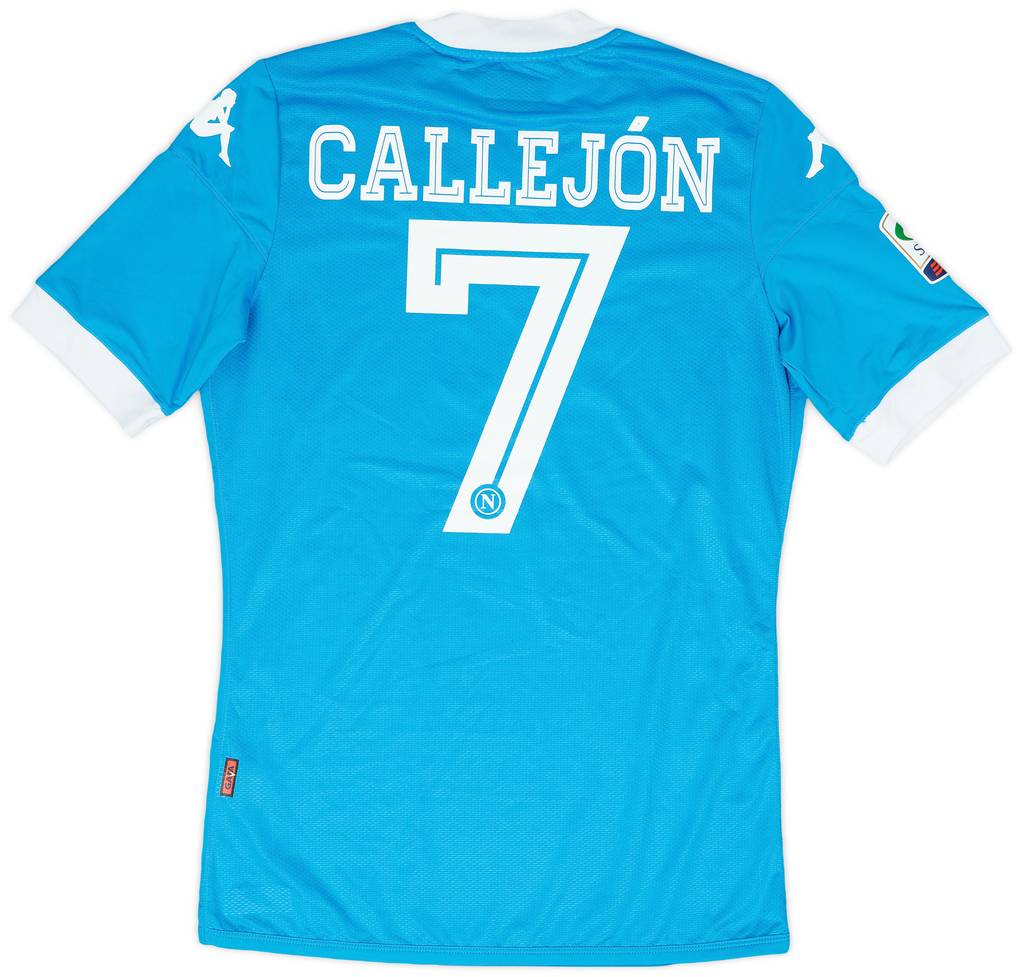 2015-16 Napoli Match Issue Home Shirt Callejon #7