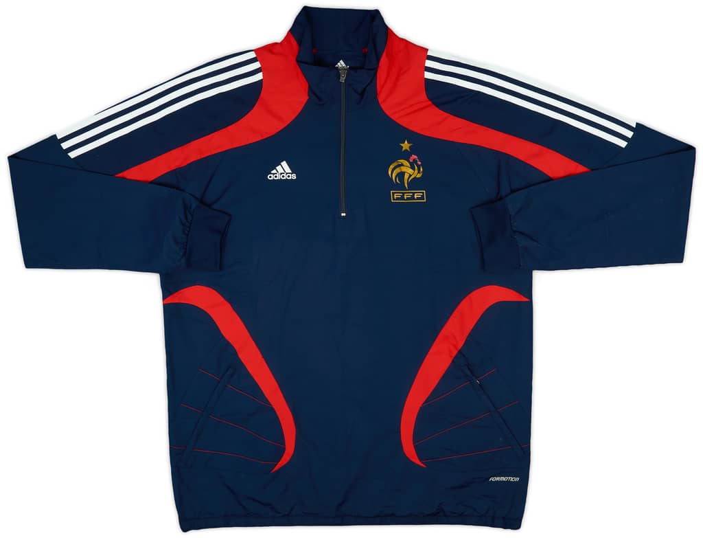 2007-08 France adidas Player Issue 1/4 Zip Windbreaker - 8/10 - (L)