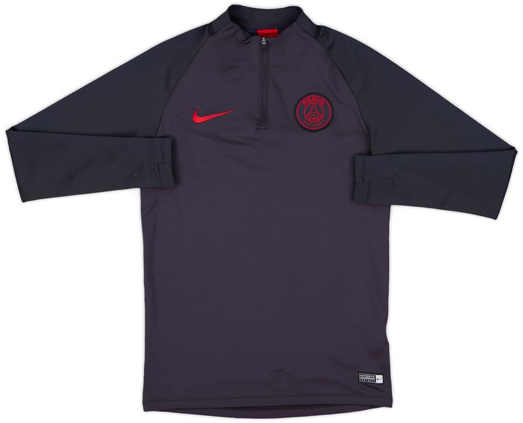 2019-20 Paris Saint-Germain Nike 1/4 Zip Training Top - 9/10 - (S)