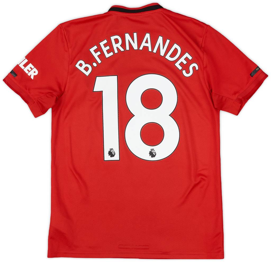 2019-20 Manchester United Home Shirt B.Fernandes #18 - 5/10 - (S)