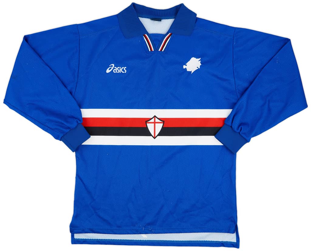 1996-97 Sampdoria Home L/S Shirt - 6/10 - (L)