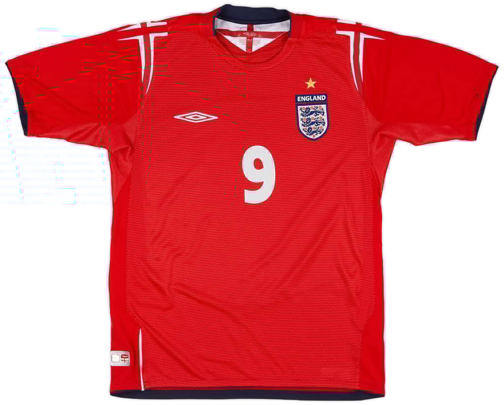 2004-06 England Away Shirt Rooney #9 - 8/10 - (S)