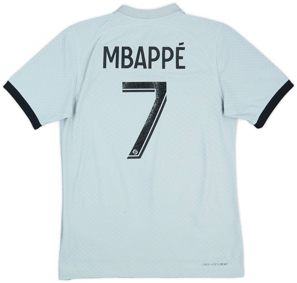2022-23 Paris Saint-Germain Authentic Away Shirt Mbappe #7 - 8/10 - (S)