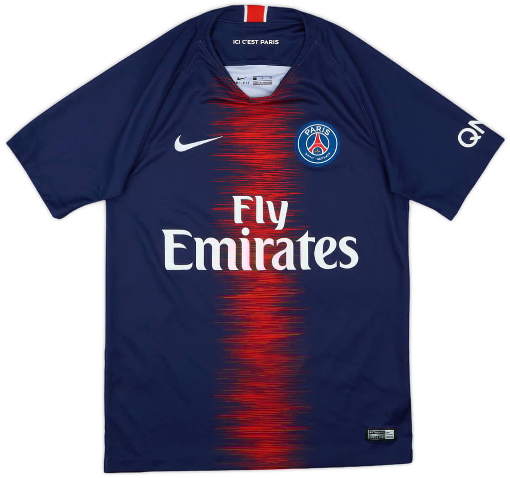 2018-19 Paris Saint-Germain Home Shirt Mbappe #7 - 8/10 - (S)