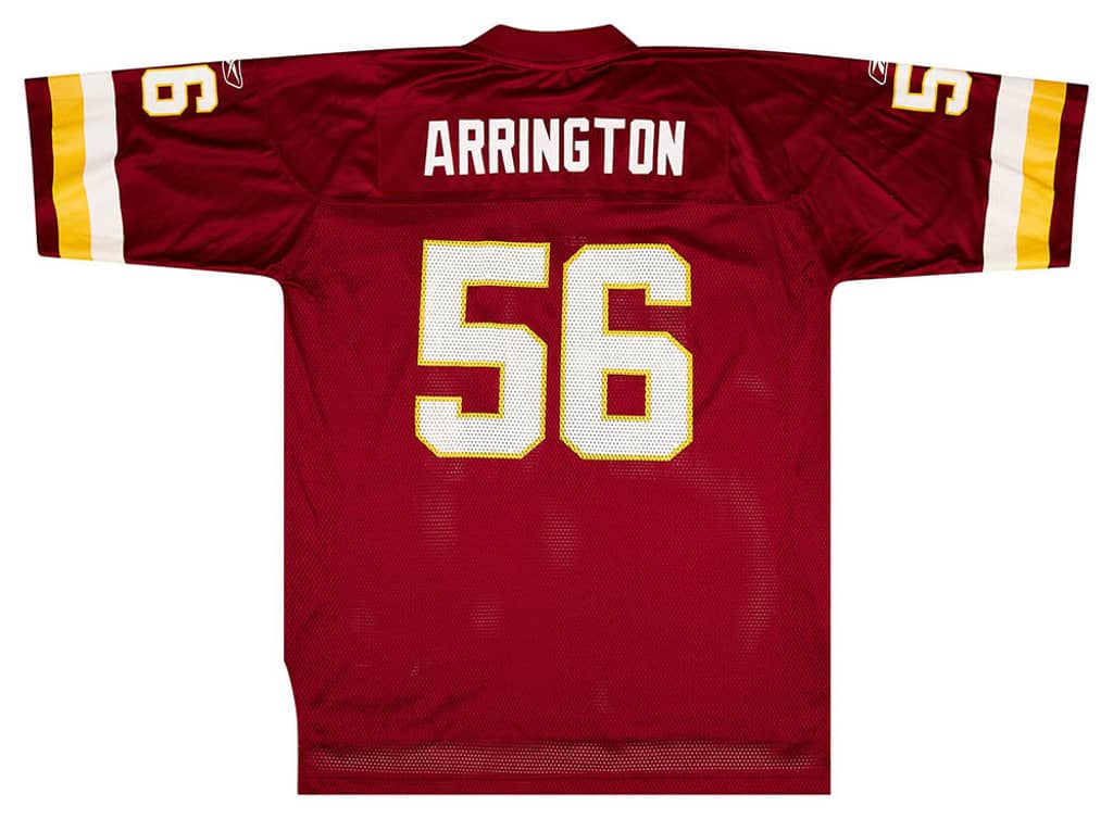 2005 Washington Redskins Arrington #56 Reebok On Field Jersey (Home) XL