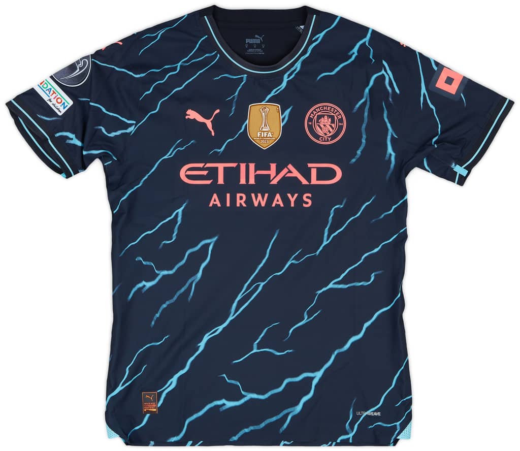 2023-24 Manchester City Match Issue Champions League Third Shirt Ruben #3