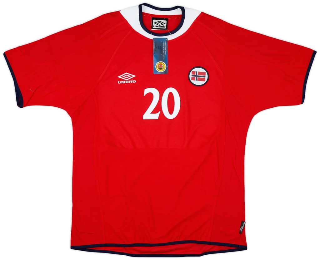 2000-02 Norway Home Shirt Solskjaer #20 (L)