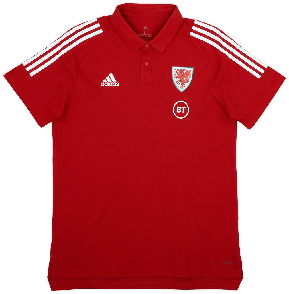 2020-21 Wales adidas Polo T-Shirt - 9/10
