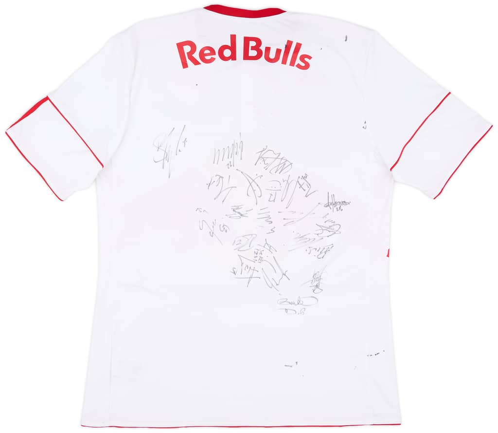 2010-12 Red Bull Salzburg Signed Home Shirt - 6/10 - (L)