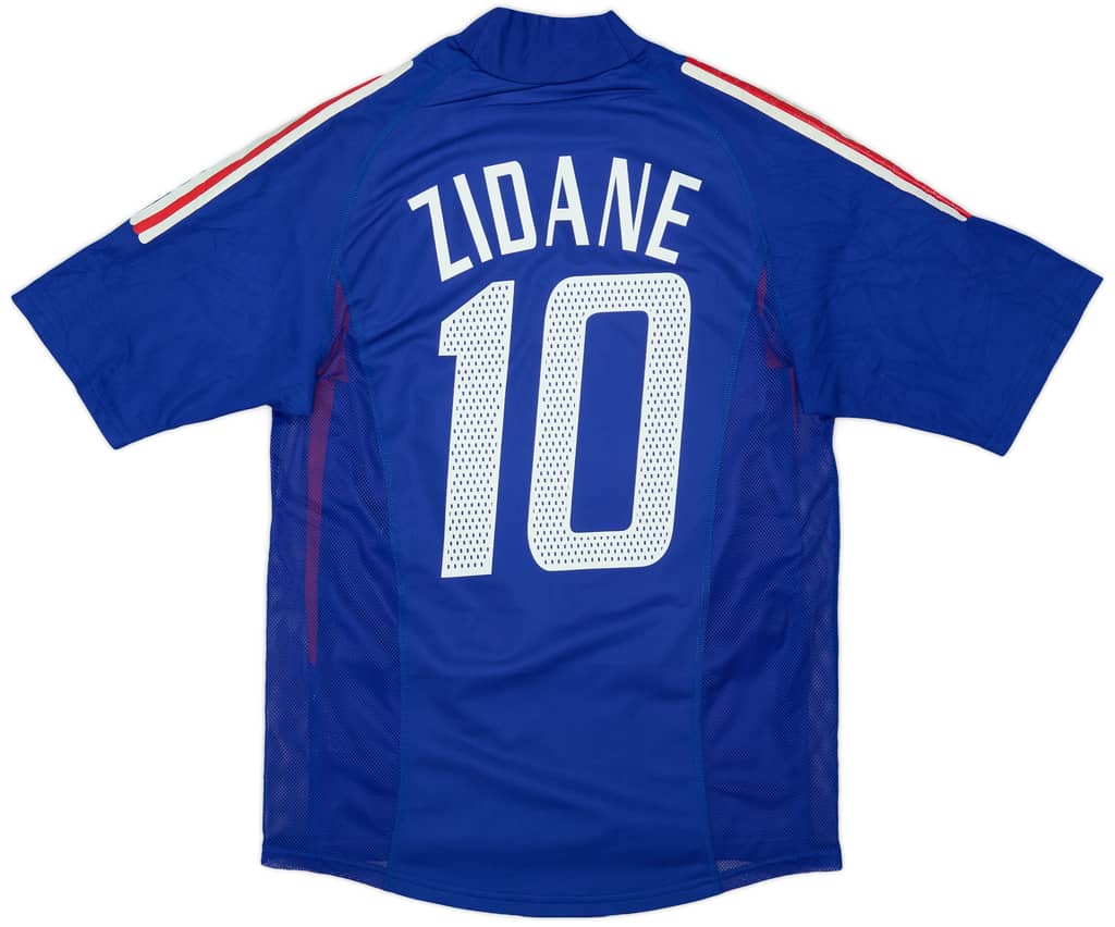 2002-04 France Player Issue Home Shirt Zidane #10 - 7/10 - (S)