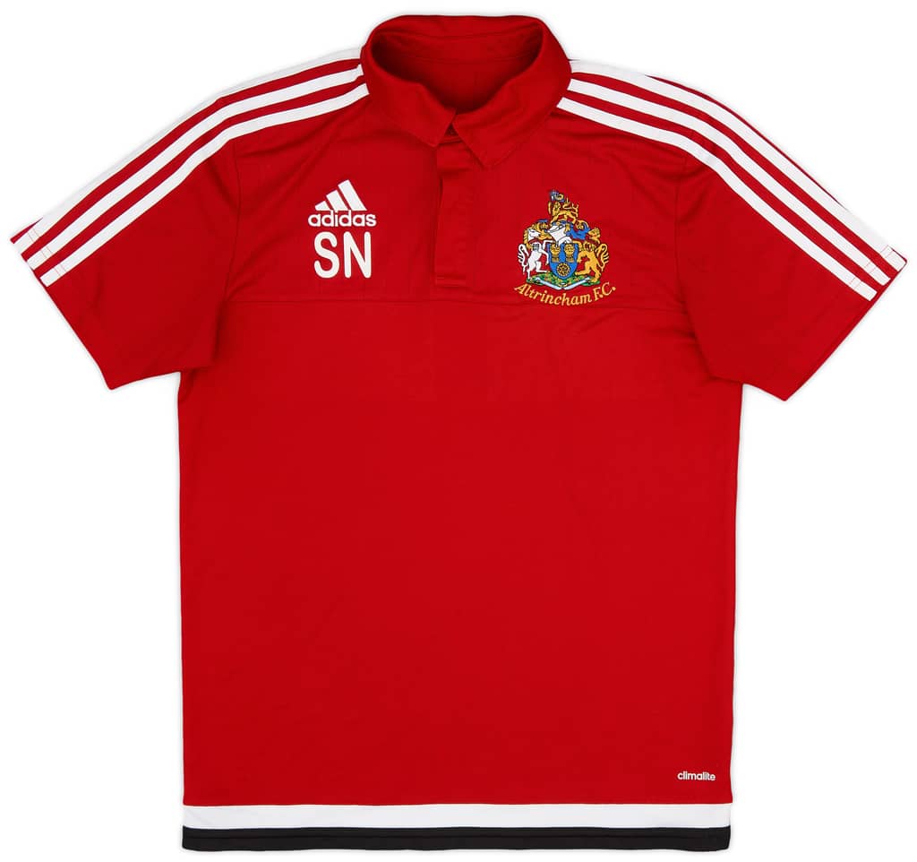 2016-17 Altrincham Staff Issue adidas Polo Shirt SN - 8/10 - (S)
