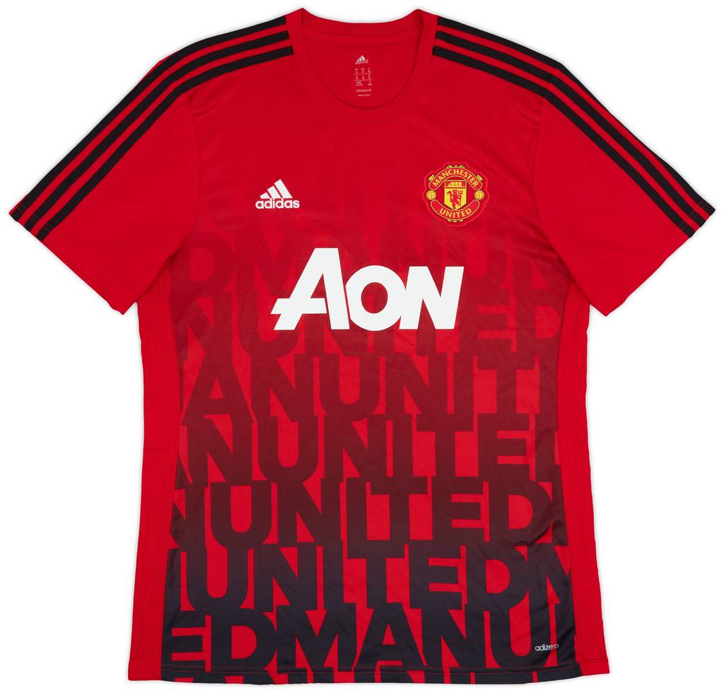 2016-17 Manchester United adidas Training Shirt - 8/10 - (XL)