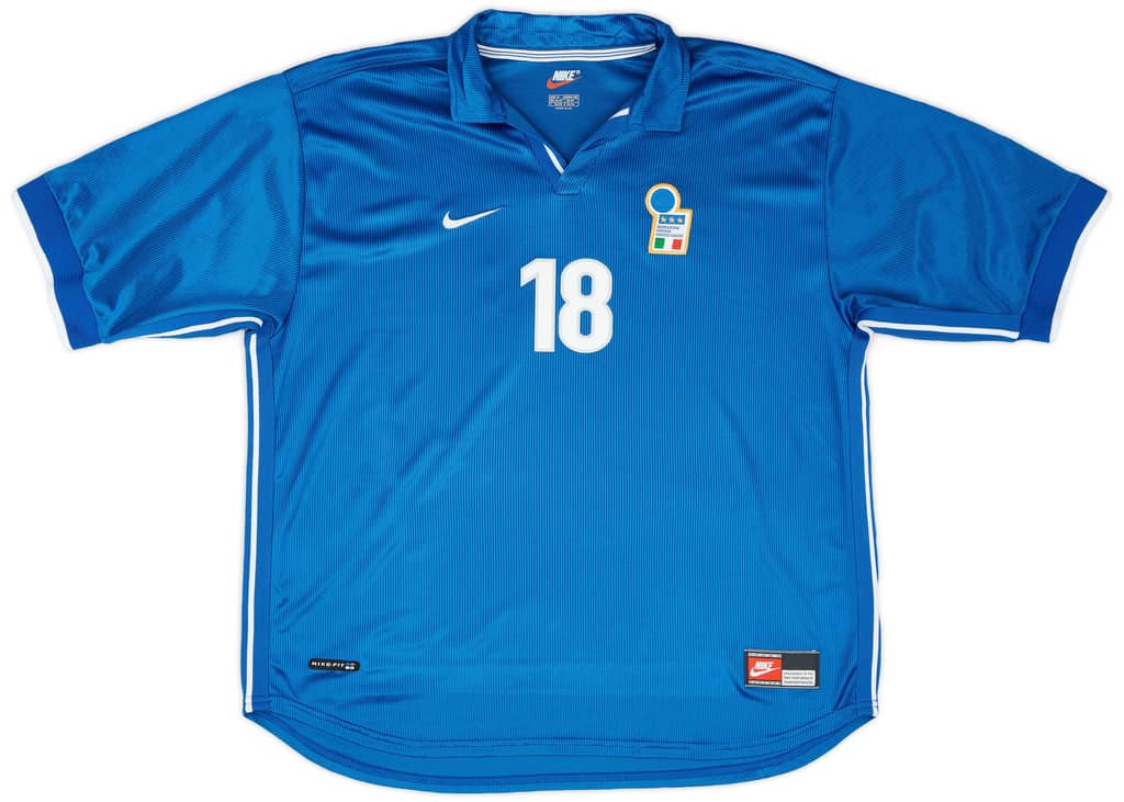 1997-98 Italy Home Shirt Baggio #18 - 6/10 - (S)