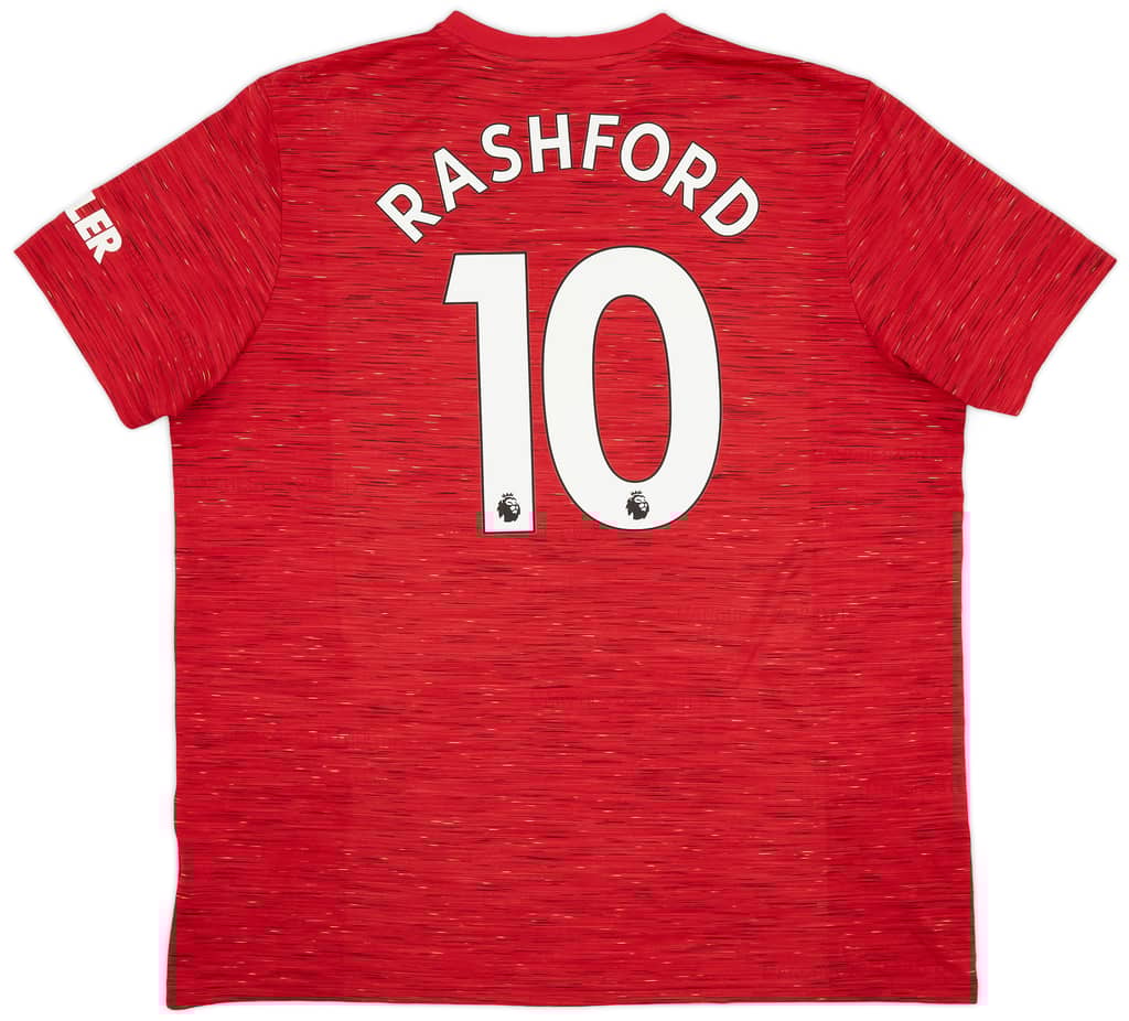 2020-21 Manchester United Home Shirt Rashford #10 - 6/10 - (XXL)