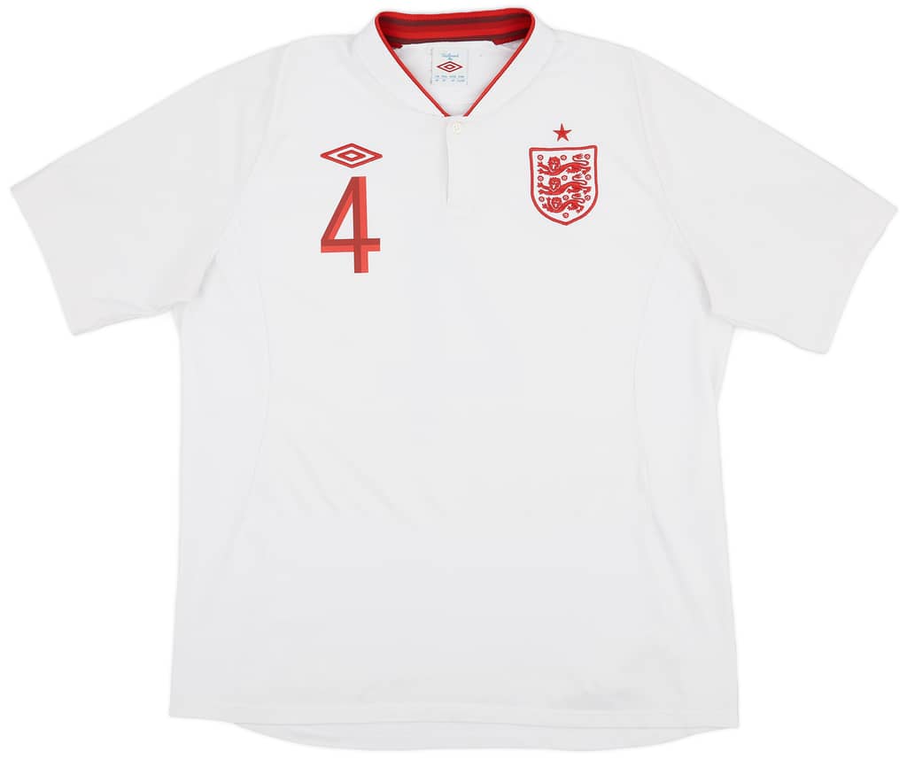 2012-13 England Home Shirt Gerrard #4 - 7/10 - (XL)