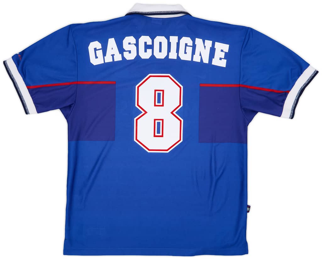 1997-99 Rangers Home Shirt Gascoigne #8 (L)