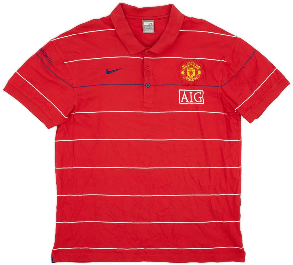 2008-09 Manchester United Nike Polo Shirt - 5/10 - (XXL)