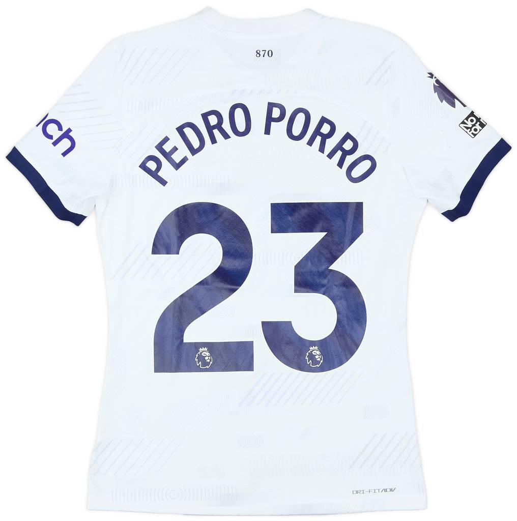 2023-24 Tottenham Match Issue Home Shirt Pedro Porro #23