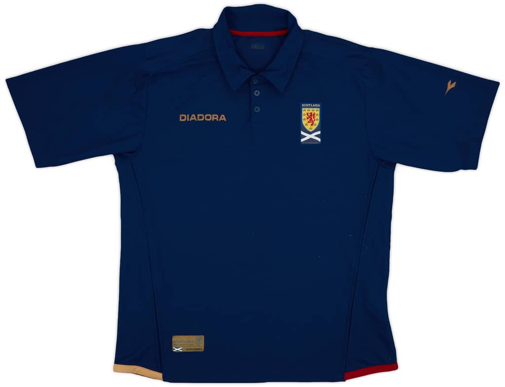 2007-08 Scotland Diadora Polo Shirt - 8/10 - (L)
