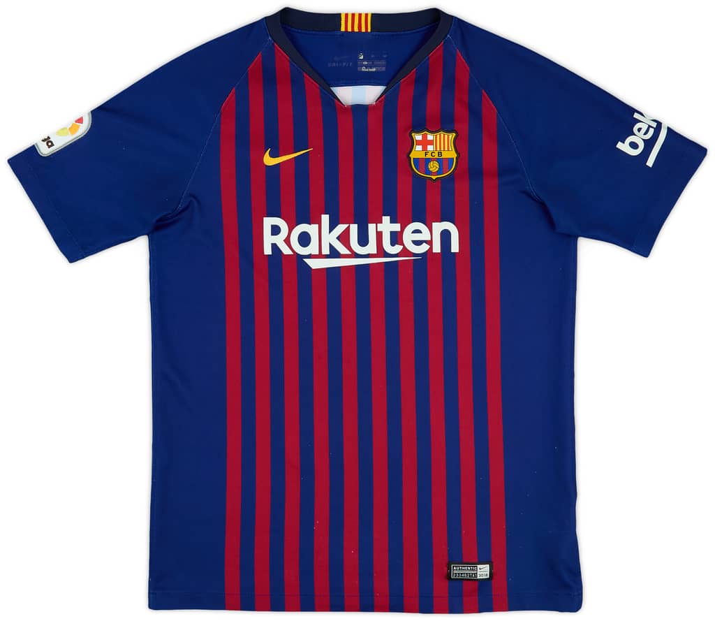 2018-19 Barcelona Home Shirt - 6/10 - (XL.Boys)