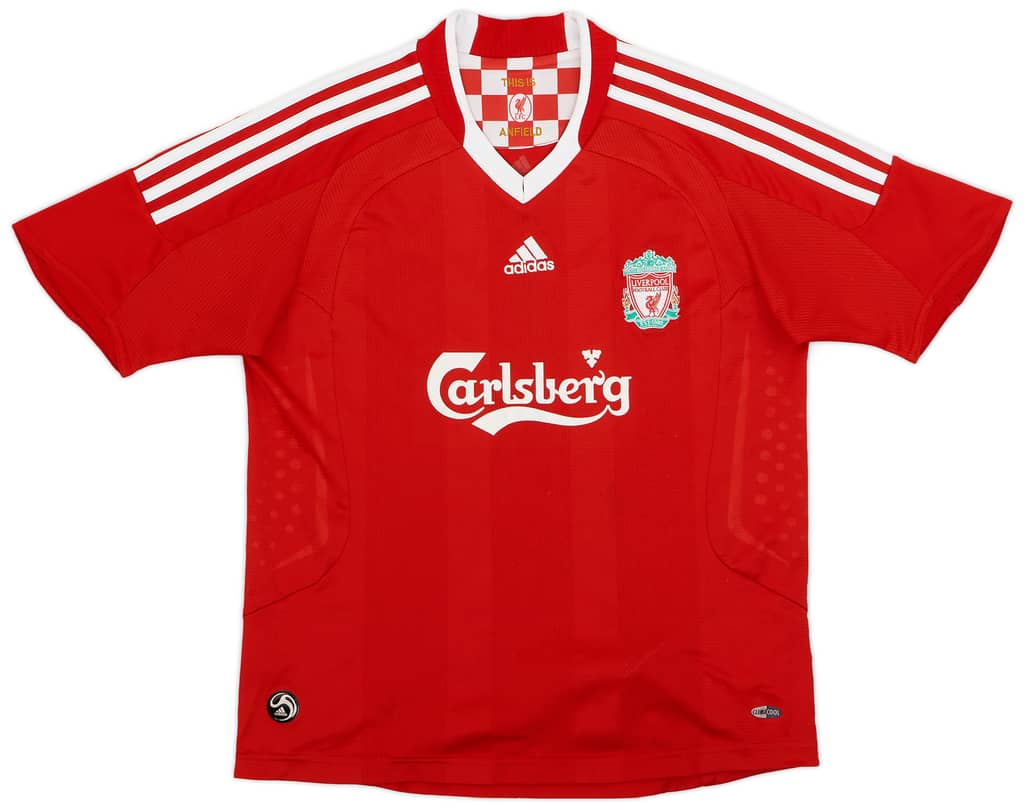 2008-10 Liverpool Home Shirt - 6/10 - (L.Boys)